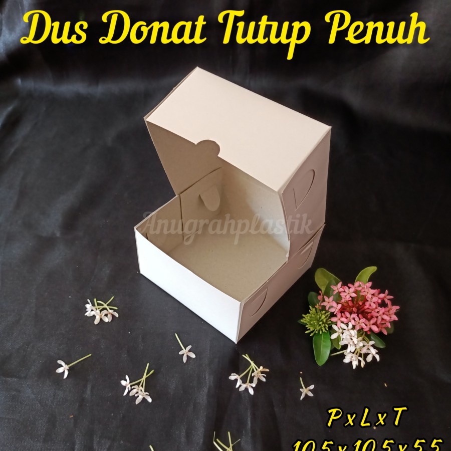 

Dus Donat Pakrin Uk 10,5 x 10,5 x 5,5 cm / Dus Kue PER 10 PCS