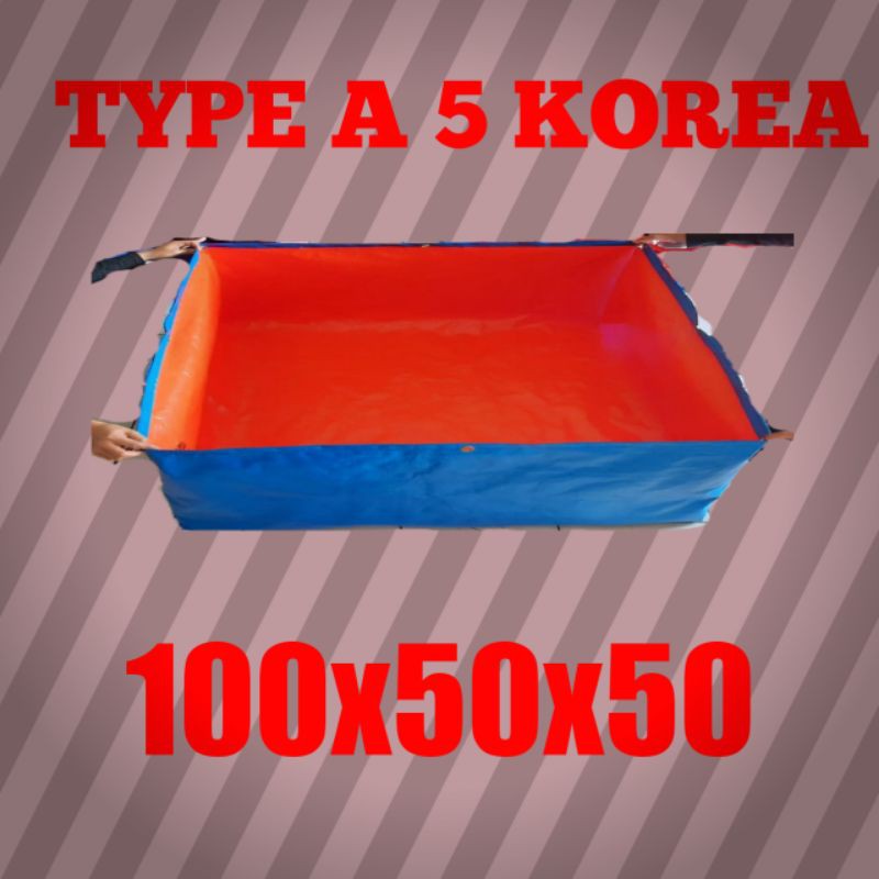 TERPAL KOLAM 100X50X50 A'5 KOLAM TERPAL