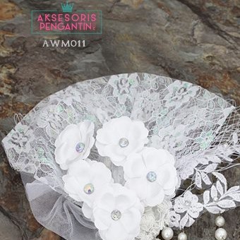 [BISA COD] TIARA HIASAN RAMBUT AKSESORIS WEDDING HEADPIECE PENGANTIN AWM011