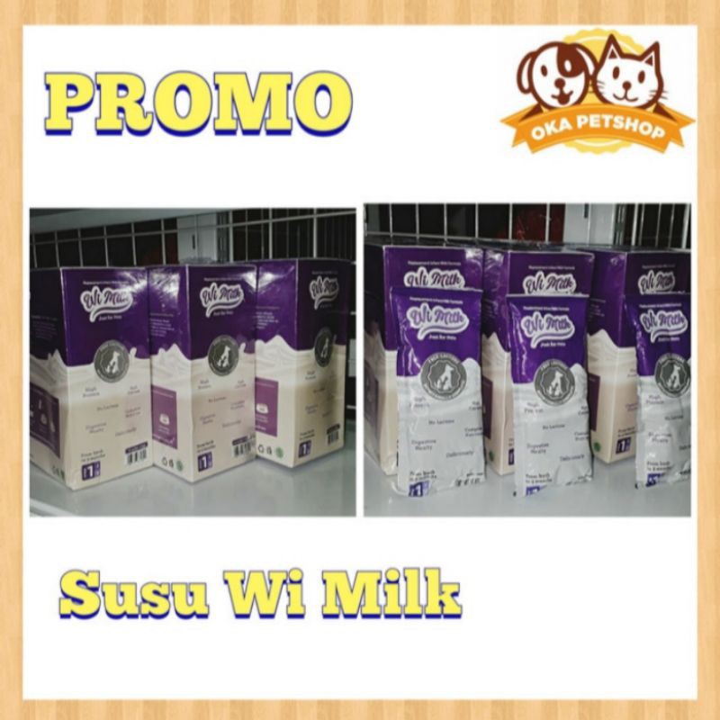 Susu Wi-Milk 1Box  / Susu Untuk Kucing &amp; Anjing