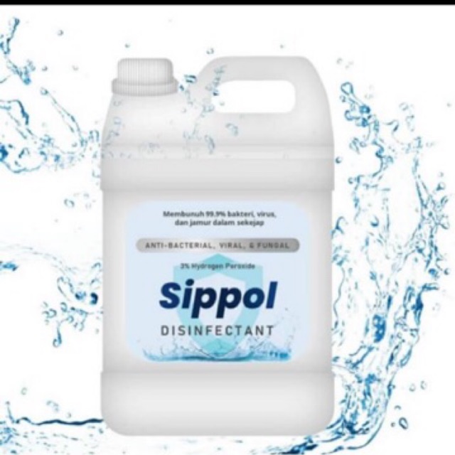 Disinfectant SIPPOL 5 Liter Anti Bakteri Virus Jamur / 5 Ltr