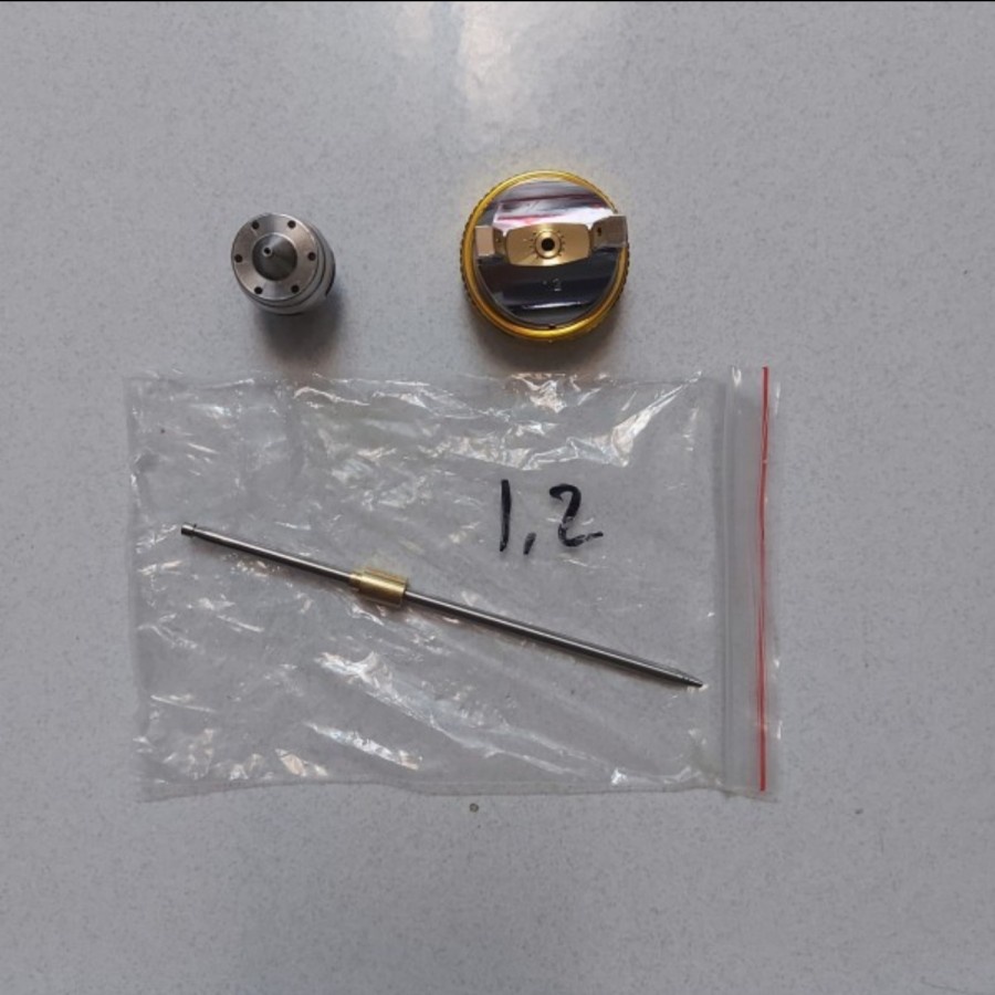 1 2mm sparepart nozzle set spray gun angin hvlp hyper coofix 1 2 1 2mm