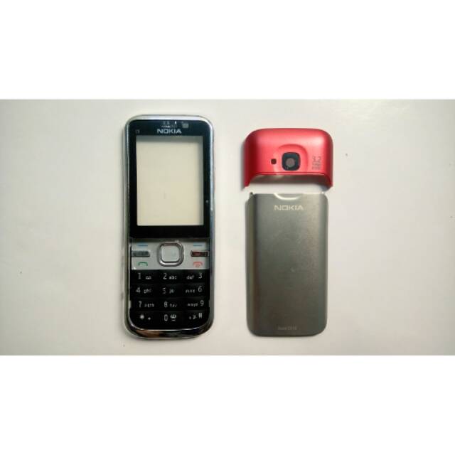 Casing nokia c5 c5-00 merah