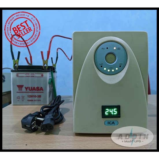 UPS ICA 1200VA / ICA CT682B Modif Aki Luar / Aki External