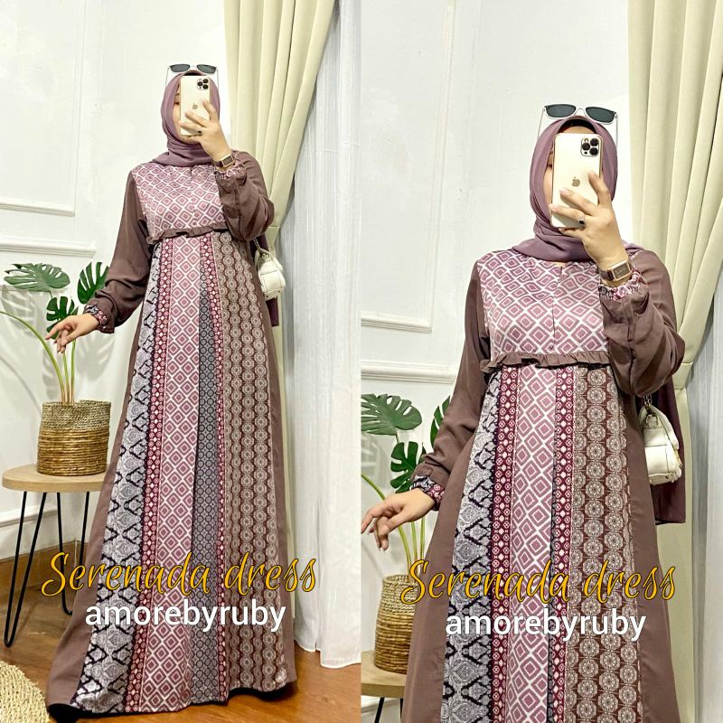 ABAYA MUSLIMAH TERBARU&quot;SERENADA DRES&quot;ORIGINAL AMORE