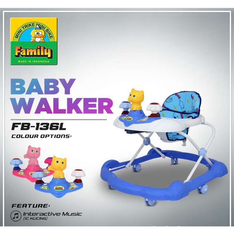 Baby Walker FB 110 FB 136L F551B FB 32366 Family Ori - Alat Bantu Berjalan Baby