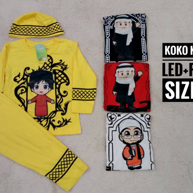 Koko kaos led lengan panjang