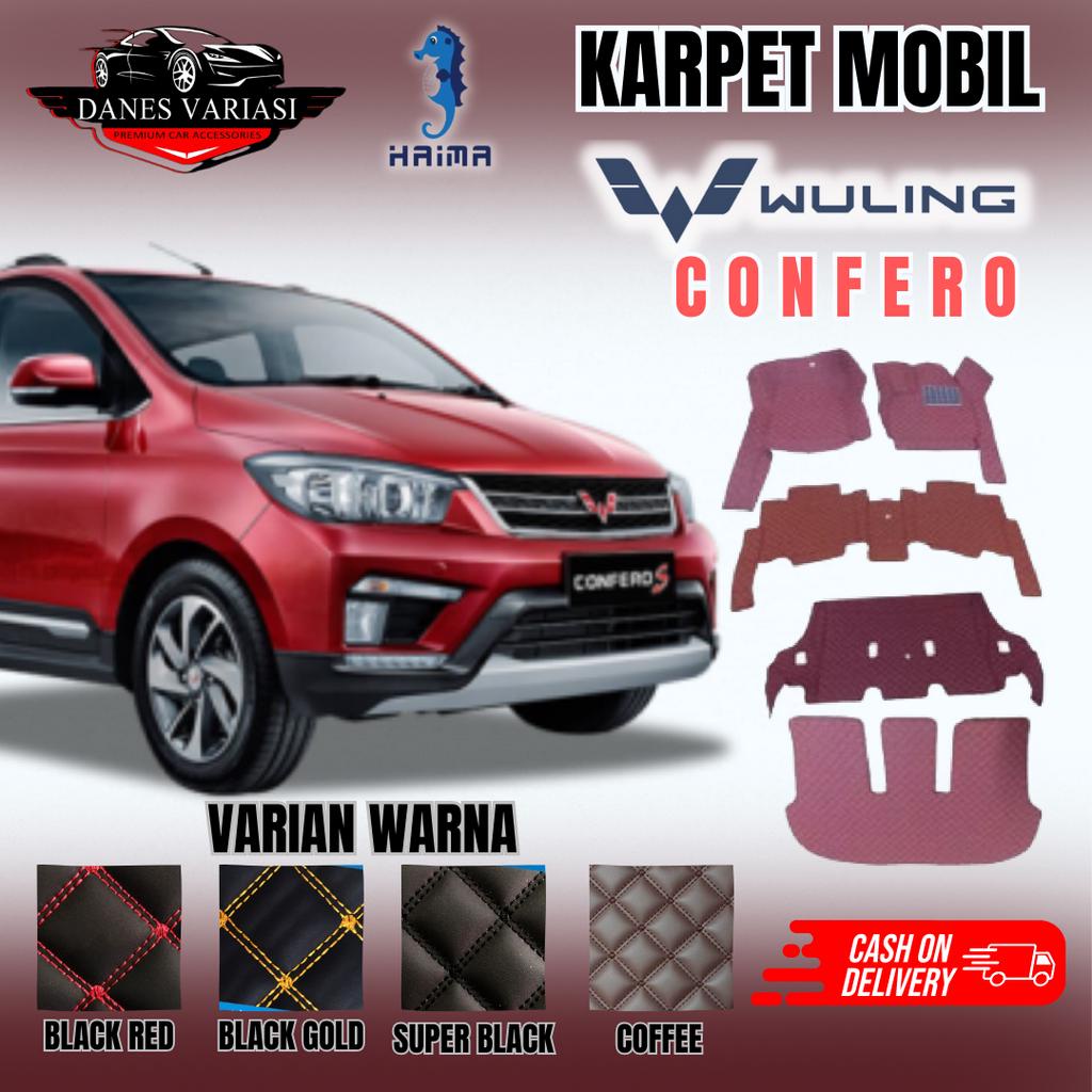 Karpet Mobil WULING CONFERO  Tahun 2017-Now  Merk Haima  Fullset Bagasi Aksesories Interior Alas Cov
