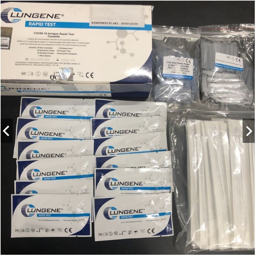 Jual Lungene / COVID19 Antigen Rapid Test Biru per pcs Shopee Indonesia