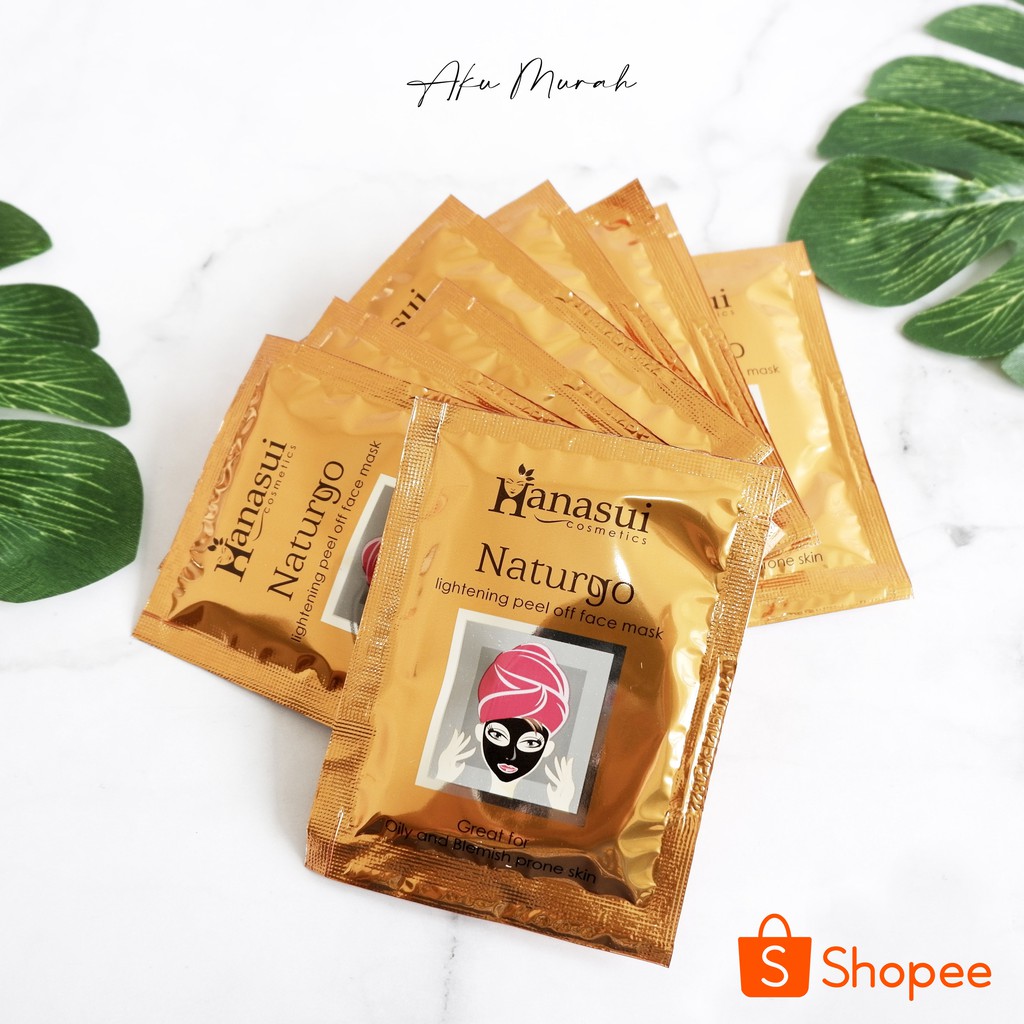 ✨ AKU MURAH ✨Naturgo BPOM / Hanasui Naturgo / Masker Lumpur / 100% Original