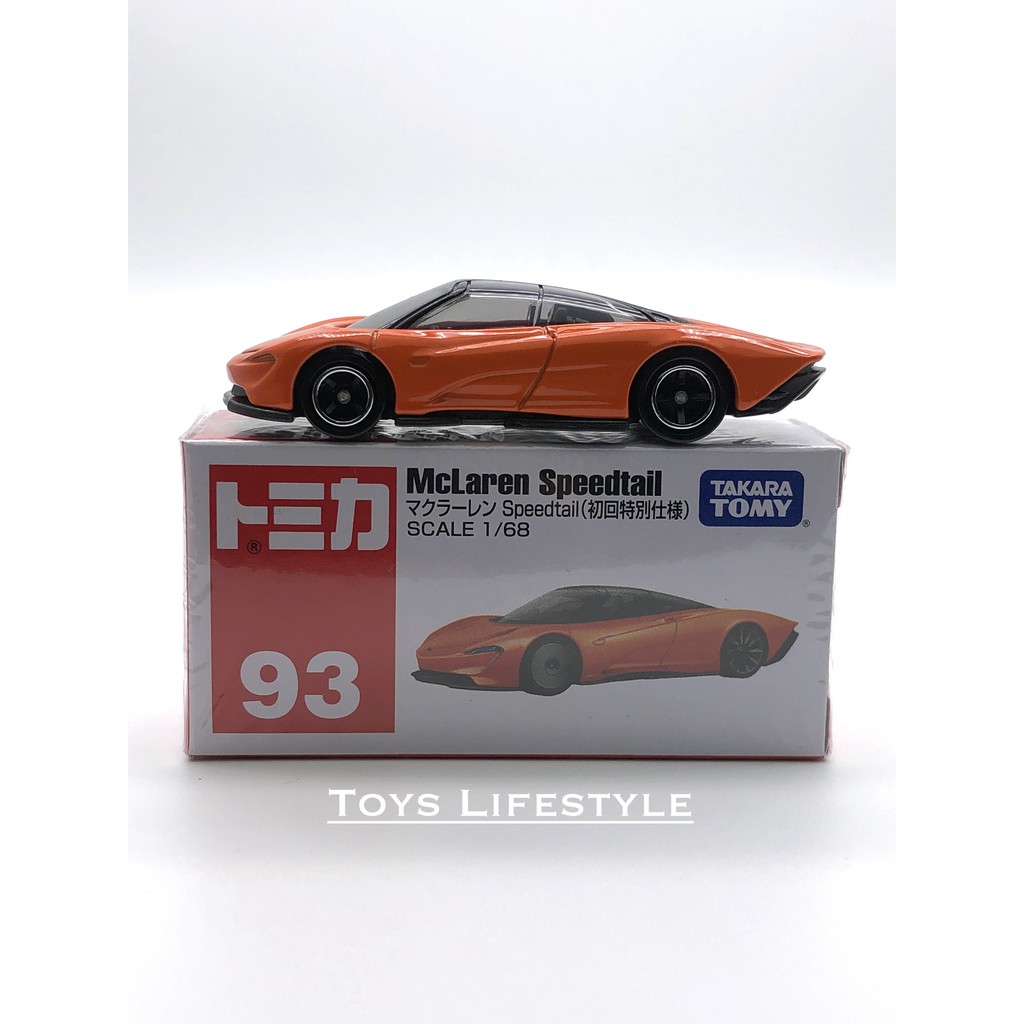 Tomica Diecast 93 McLaren Speedtail (Oranye)