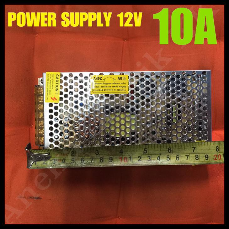 Power Supply 12V 10A Jaring Trafo 10 A Adaptor 10 Amper Led Strip Cctv