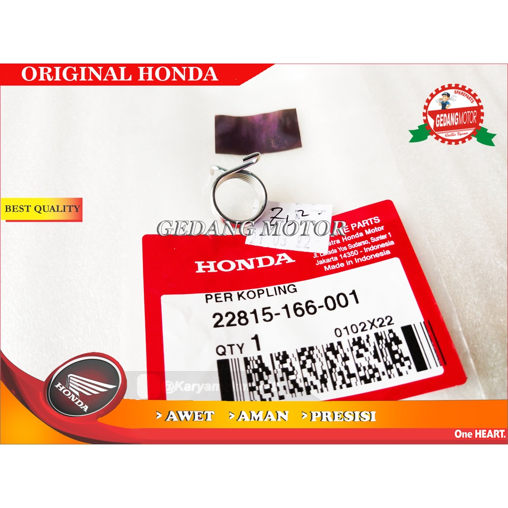 PER AS KOPLING WIN SUPRA X HONDA ORI AHM 22815-166-001