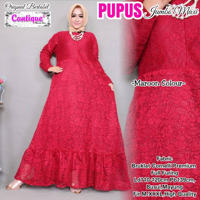GAMIS BROKLAT JUMBO PUPUS MAXY ORI BY CANTIQUE