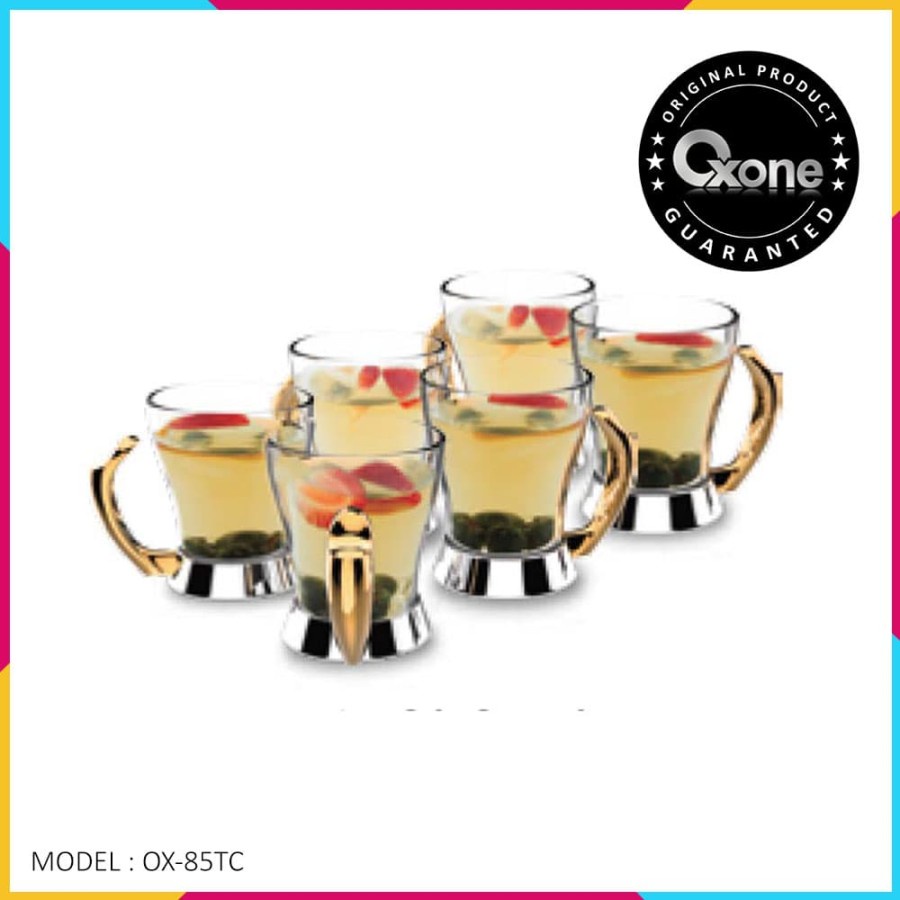 OXONE OX-85TC 6Pcs Cup Set Oxone - Gelas Cangkir Kaca