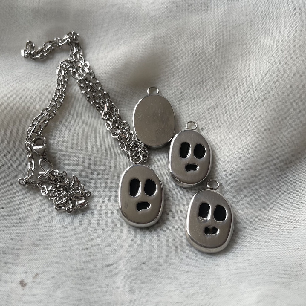 Ghost Face Necklace Accessories Chain Pendant Trend Personality Fashion