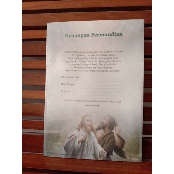 

Lembaran buku Kenangan Permandian 2 ( 25 Lembar )