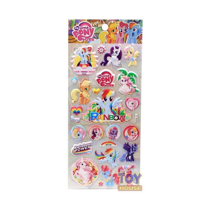 

Sticker Little Pony - Stiker Gambar Timbul Tempelan Little Pony MP-B