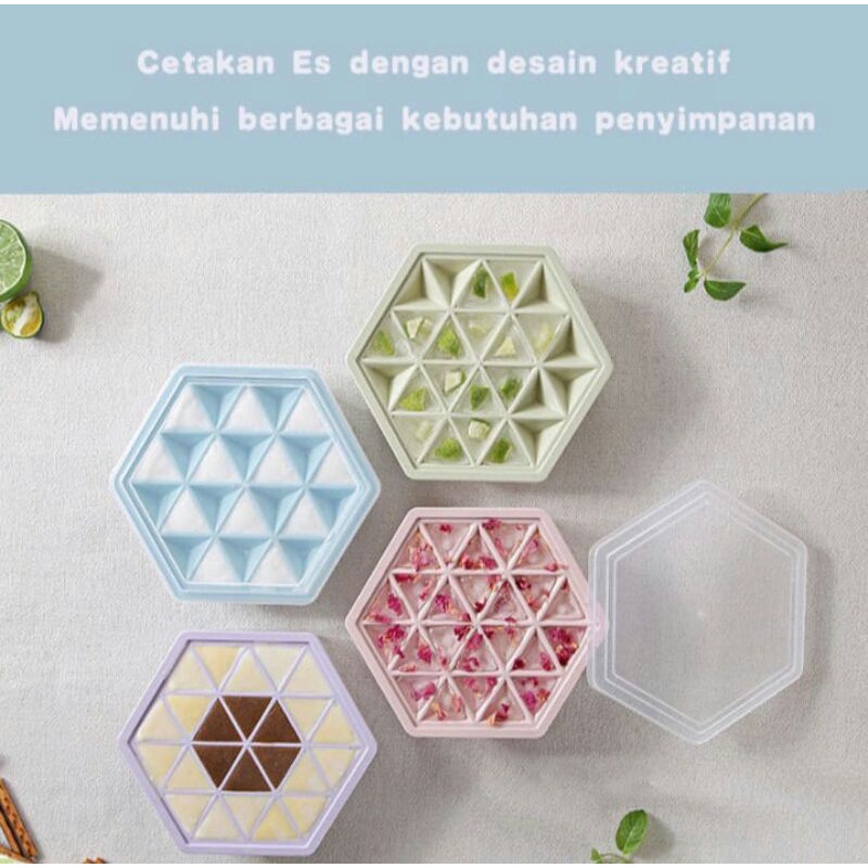 Jual Diy Kreatif Cetakan Agar Agar Cetakan Es Batu Hexagonal Cetakan