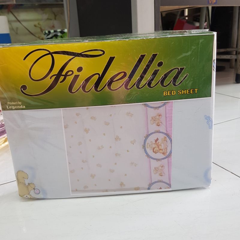 Sprei Fidelia 120x200 bantal 1 guling 1