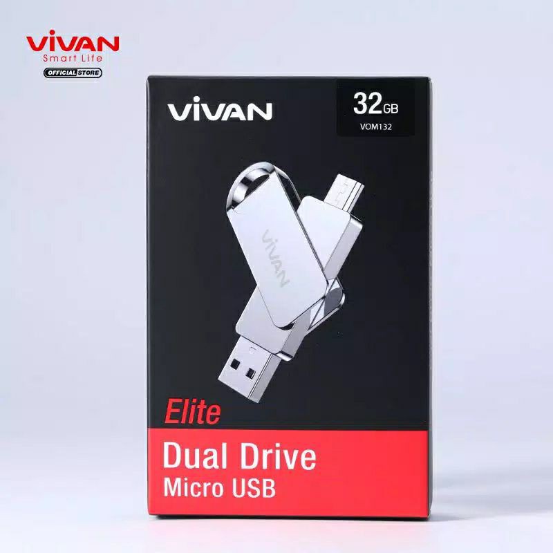 Vivan VOM132 Flasdisk OTG Dual Drive Micro USB &amp; Type-A