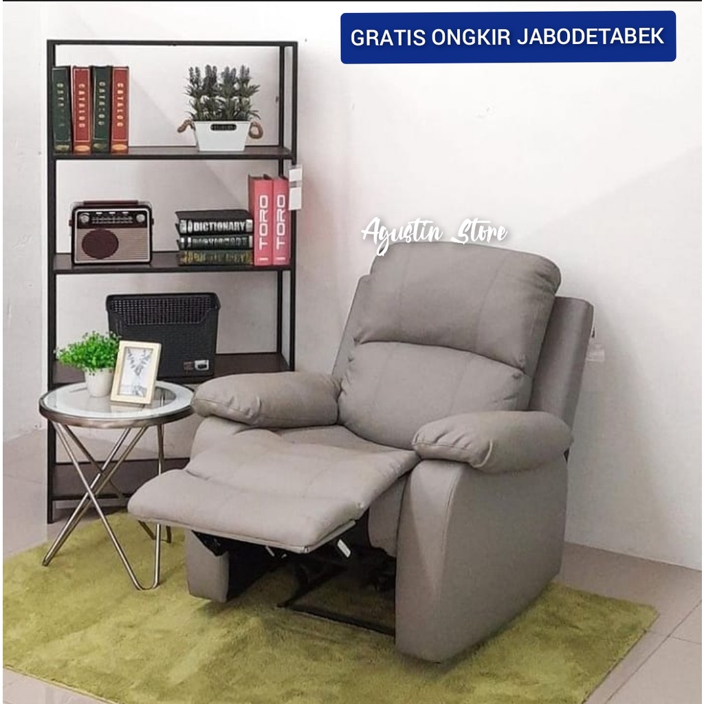NORIS SOFA RECLINER 1S PU LEATHER /SOFA INFORMA GRATIS ONGKIR‼️