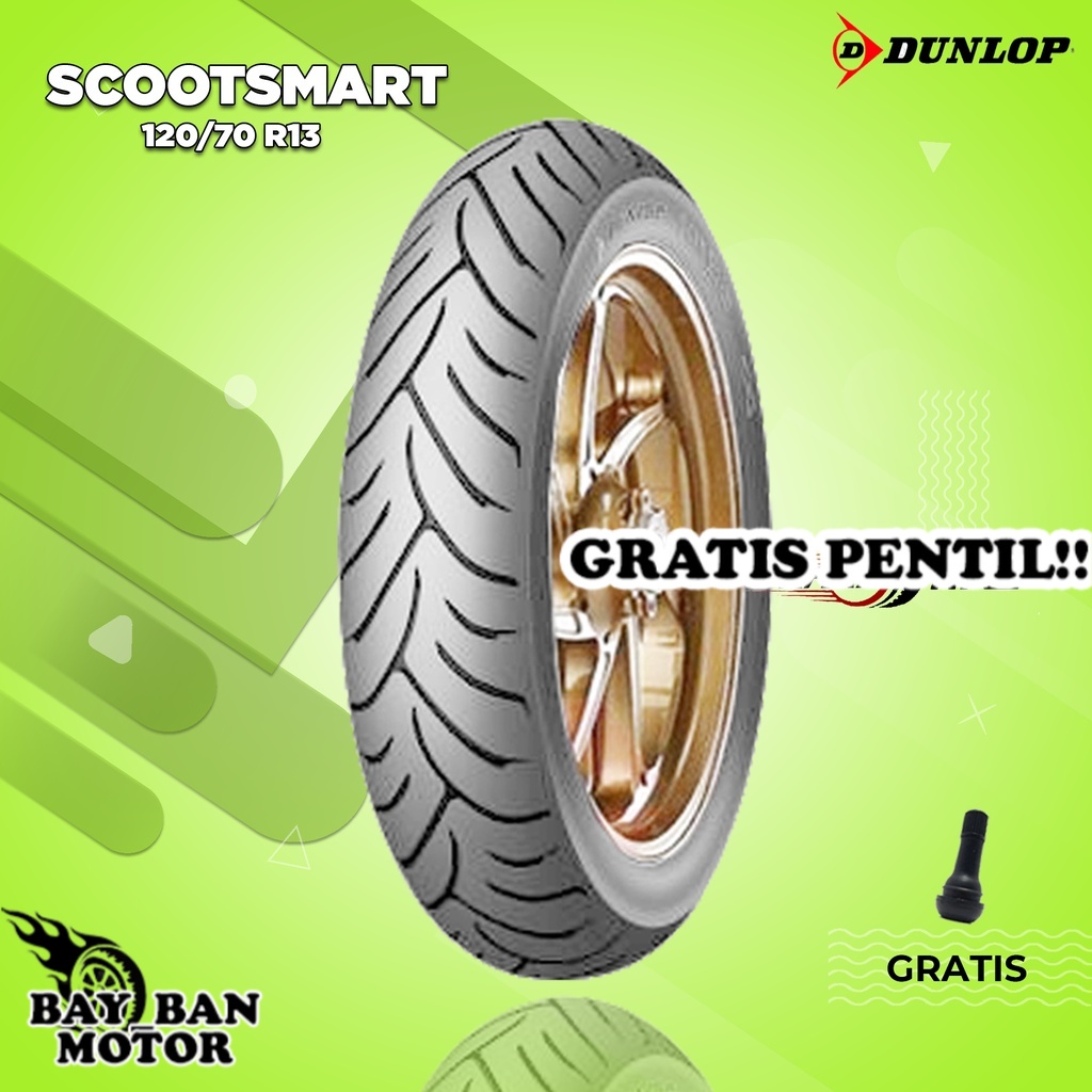 Ban Depan Motor YAMAHA NMAX // DUNLOP SCOOTSMART 120/70 Ring 13 Tubeless