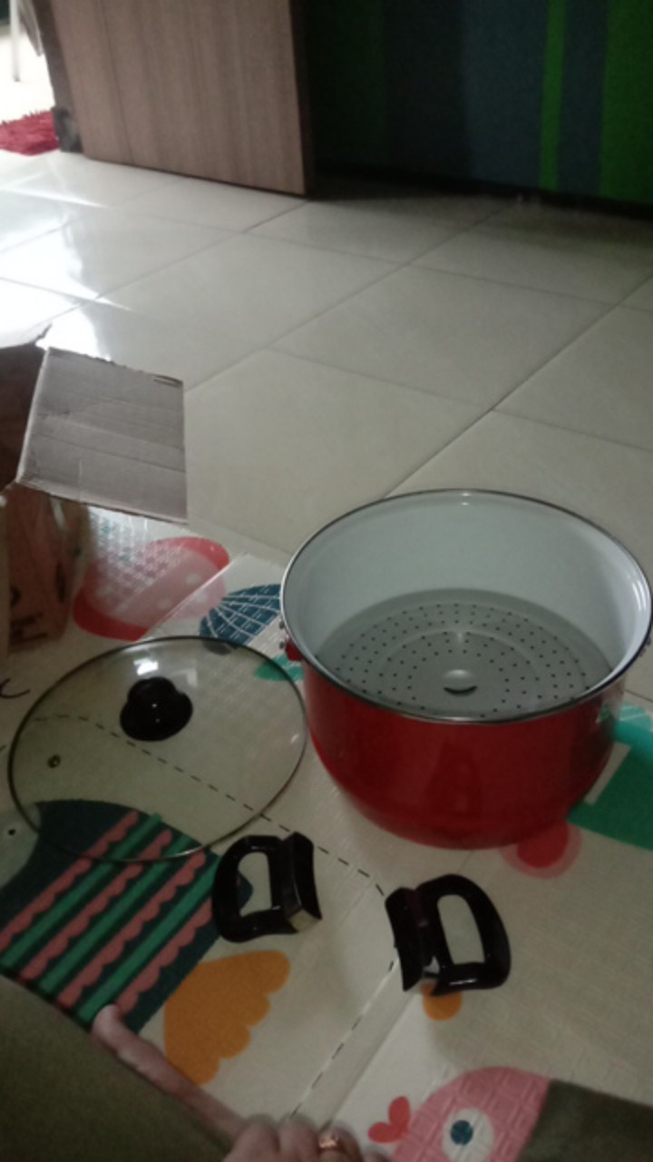 Kukusan Enamel 26 Cm Ceria Maspion (tinggi 17,)