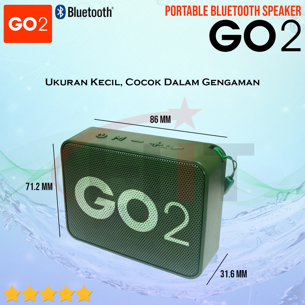 Speaker Portable Bluetooth GO 2 Speaker Mini Wireless TG166