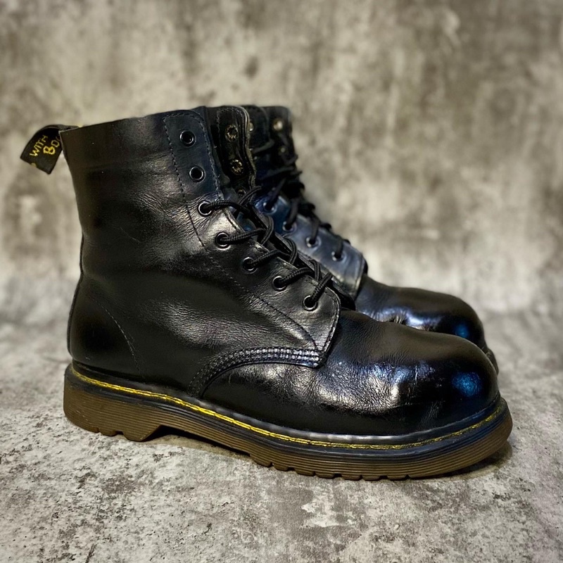 Sepatu Dr . Martens Docmart England Steel toe 7 Hole double stitch / 1460 1461 3989 wingtip adrian t
