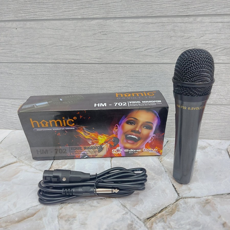 COD MIC KABEL HOMIC HM-702/MIC KAROKE/MIC SALON AKTIF/MIC MURAH HOMIC