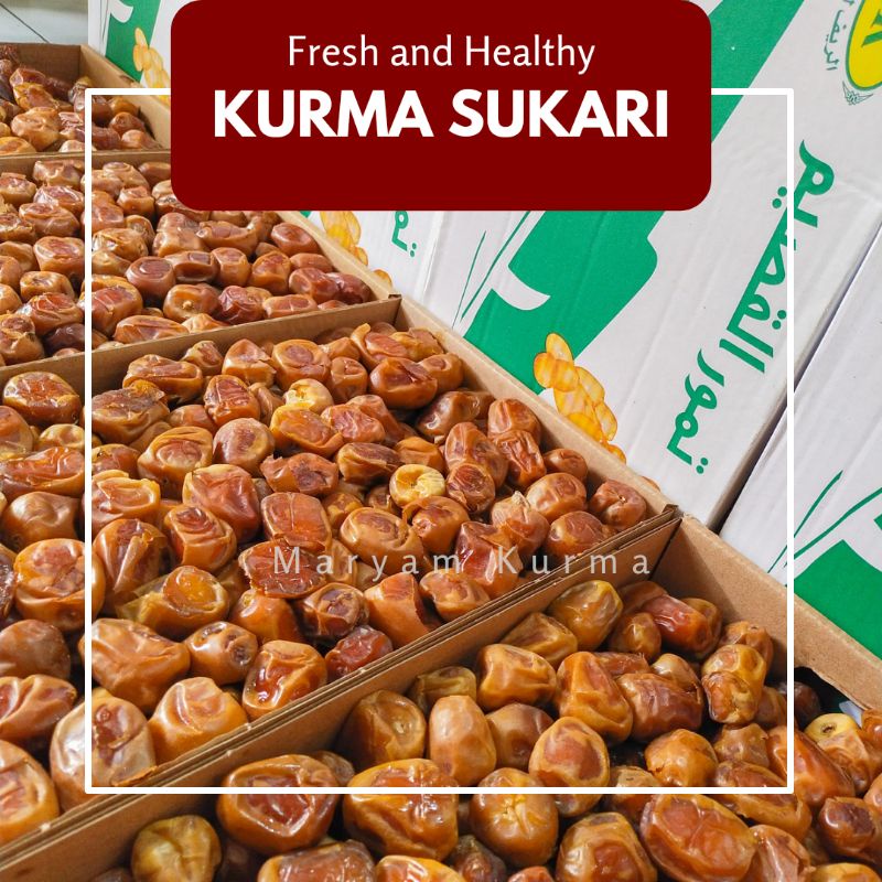 BISA COD 1 KG KURMA SUKARI PREMIUM/ SUKARI AL QASSIM / KURMA MEDAN/ 1000GR