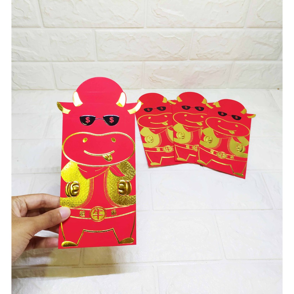 Angpao Besar MOO Dolar Isi 4 Pcs - Angpao Perayaan Tahun Baru Imlek