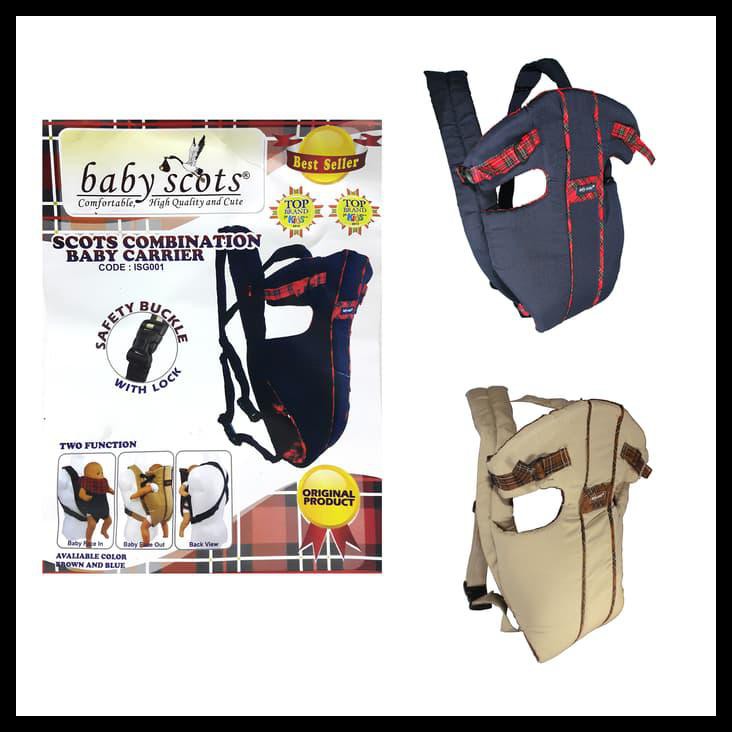 fnf5 lynx gendongan bayi baby scots - scots combination baby carrier - coklat thrj