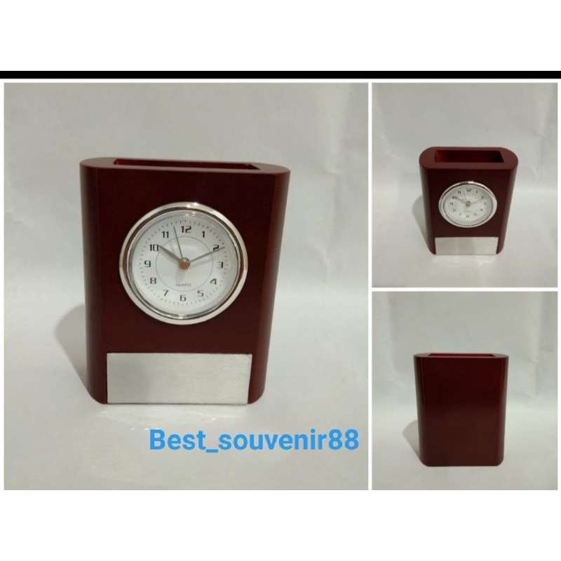 Jam meja 701/ Jam meja kayu/Jam promosi/ Jam souvenir