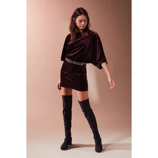 Urban Outfitters Clarence Velvet Dolam Mini dress