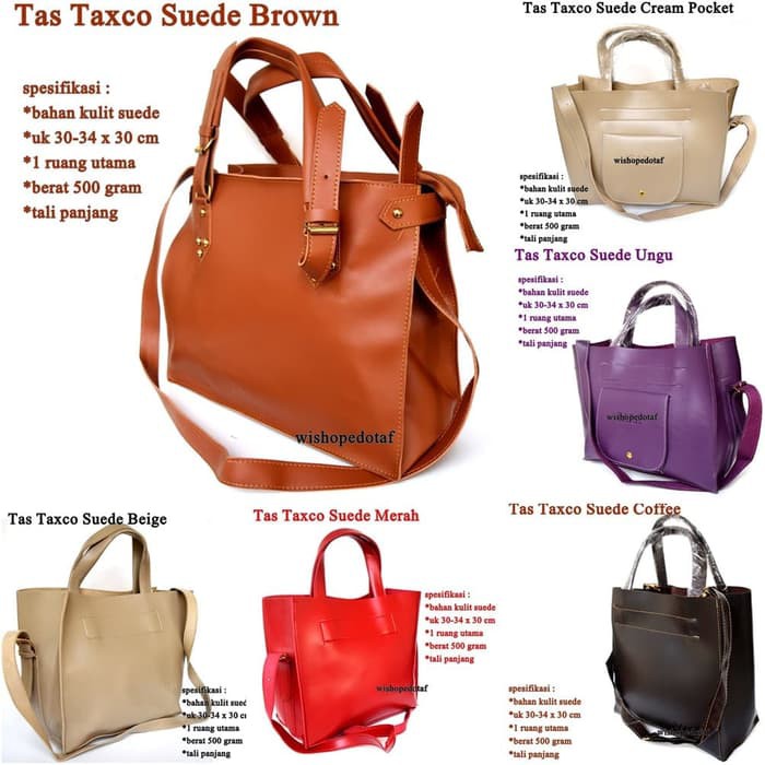 Tas Murah Kulit Suede Taxco