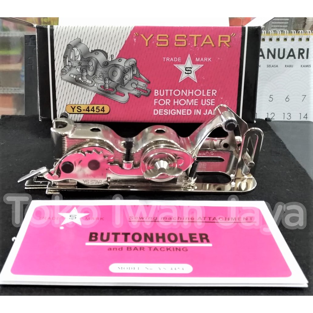 YS STAR Alat Lubang Kancing Mesin Jahit Kecil / Hitam YS-4454