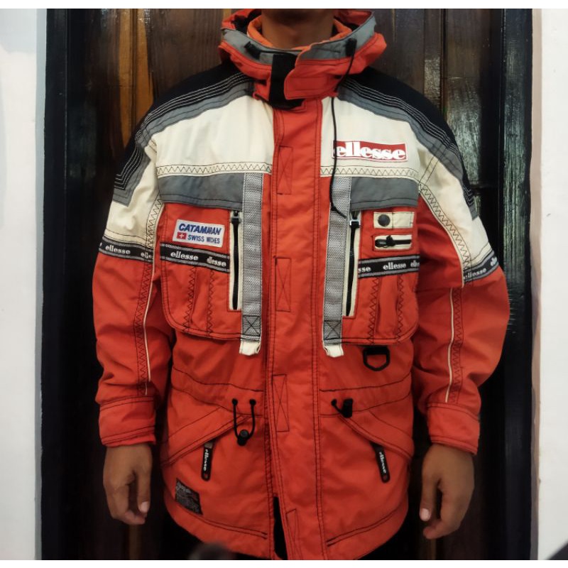 vintage ellesse / jacket ellesse / jacket ski / jacket tebal / jacket thrift