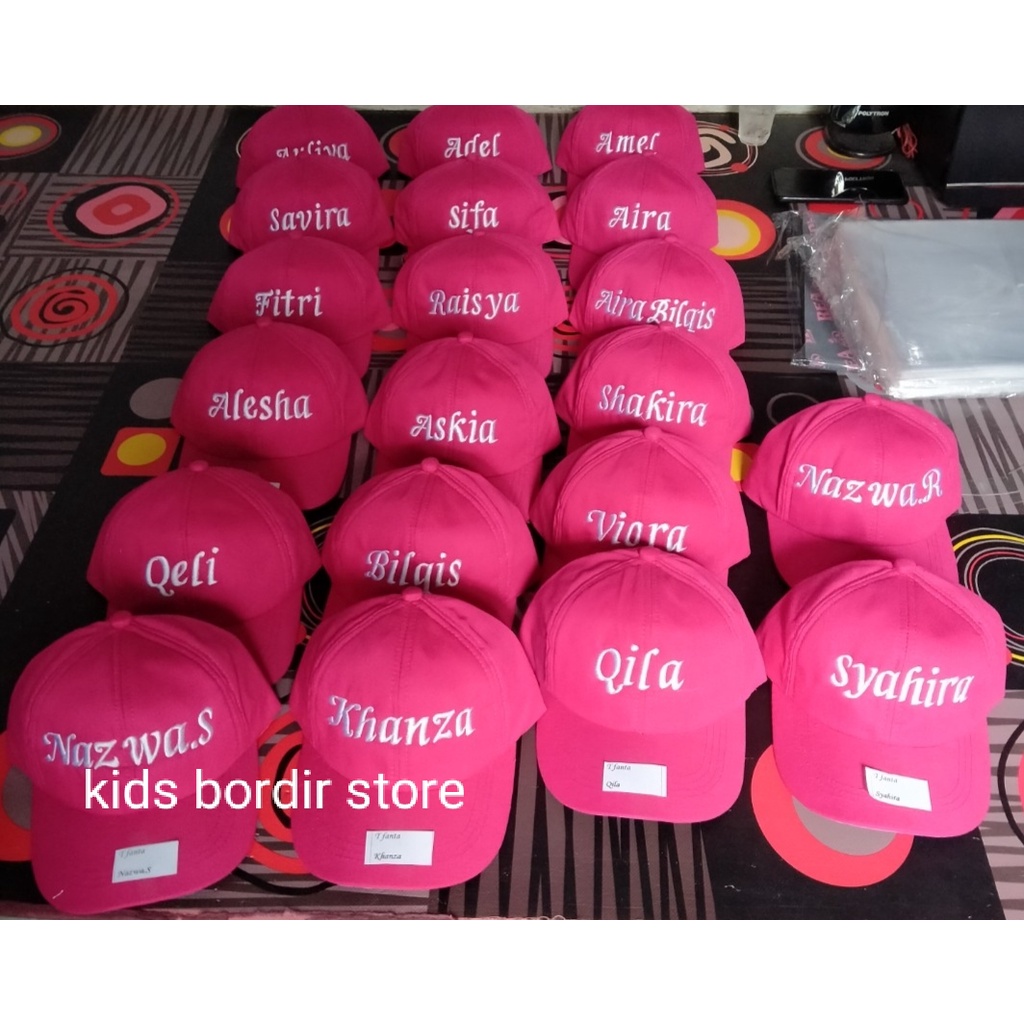Topi Baseball anak custom nama Gratis Bordir Nama sendiri-7