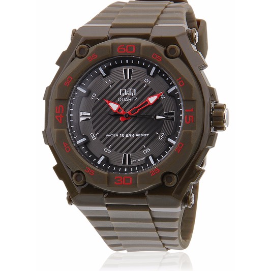 Q&Q QQ Analog Jam Tangan Pria Hijau GW79J008Y Original