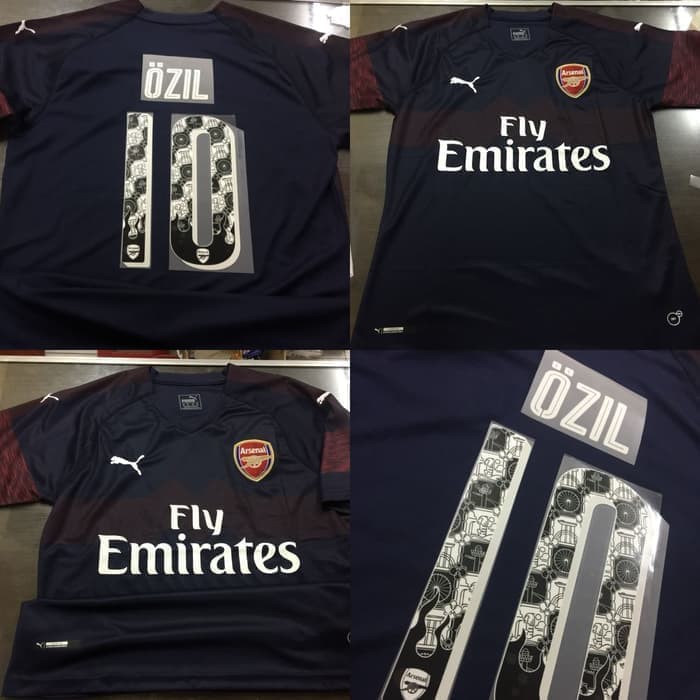 Terbaru Jersey Baju Kaos Obral Arsenal Away 18/19 Grade Ori + Nameset Printing |