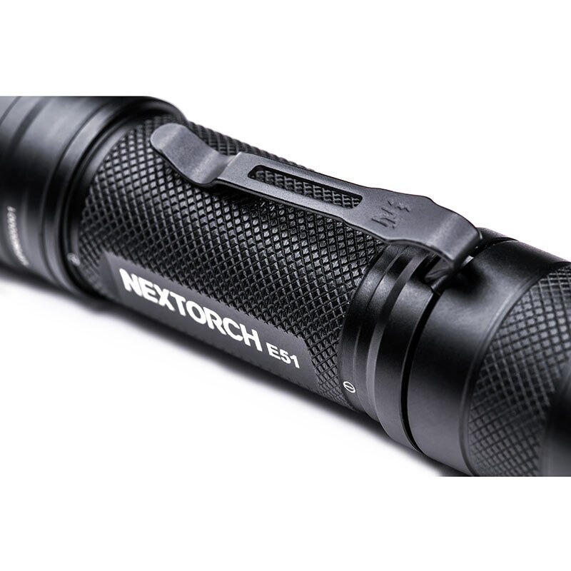 NexTorch Senter LED Flashlight Rechargeable OSRAM P9 1400 Lumens - E51 V2.0 - Black