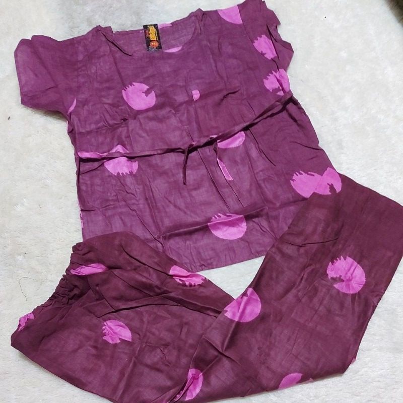 ONE SET PIYAMA CP TIEDYE WANITA / SET PAJAMAS TIE DYE CELANA PANJANG (etalase1)-Motif 3
