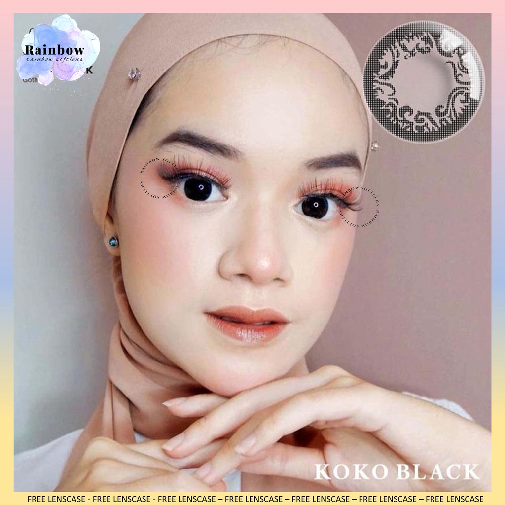 [COD] SOFTLENS X2 KOKO BLACK (-3.25 SD -6.00) DIAMETER 14.5MM