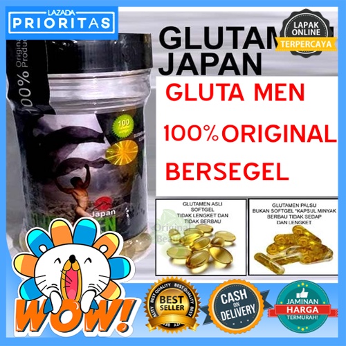 Glutamen Pemutih Kulit Badan Pria Alami / Pemutih Badan dan Wajah Pria GlutaMen 100% ORIGINAL