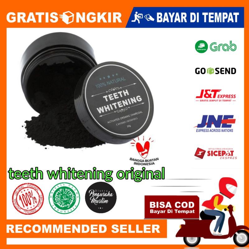 Teeth Whitening Charcoal Powder Pemutih dan Pembersih Gigi