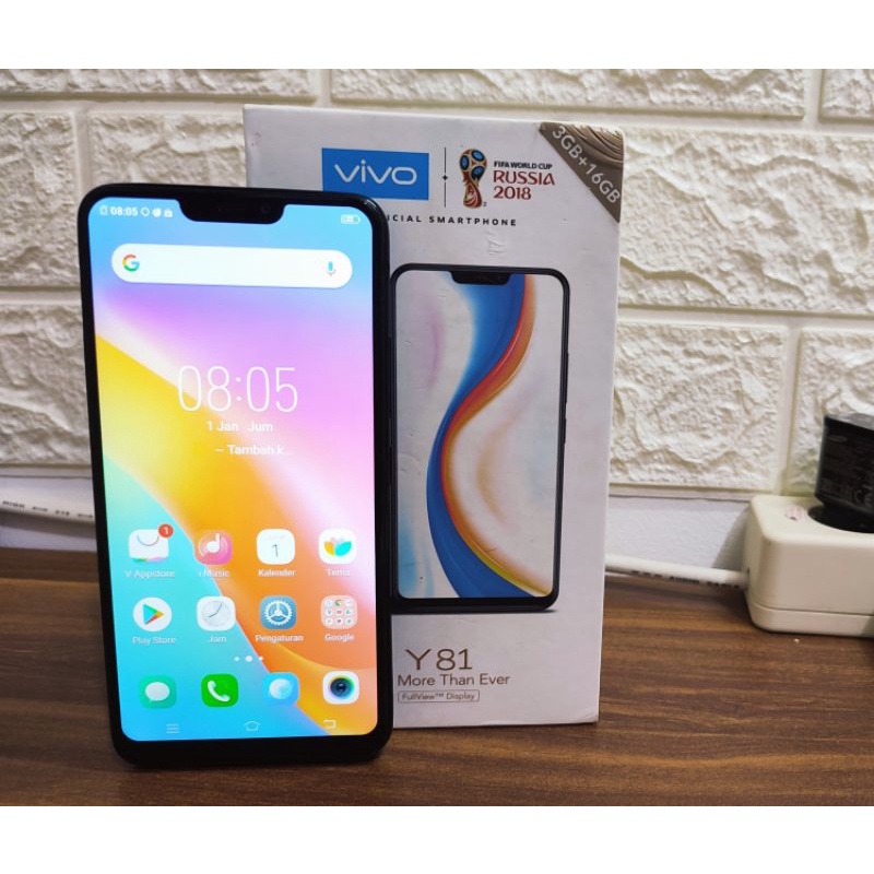 Vivo Y81 Ram 3GB Rom 16GB second fullset
