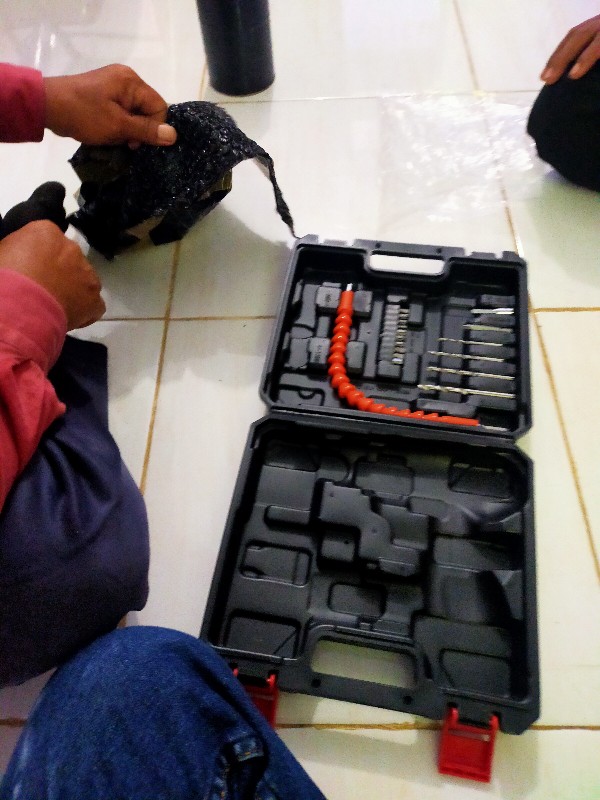 Obeng Bor Tangan Elektrik Charger Cordless Screwdriver Nankai
