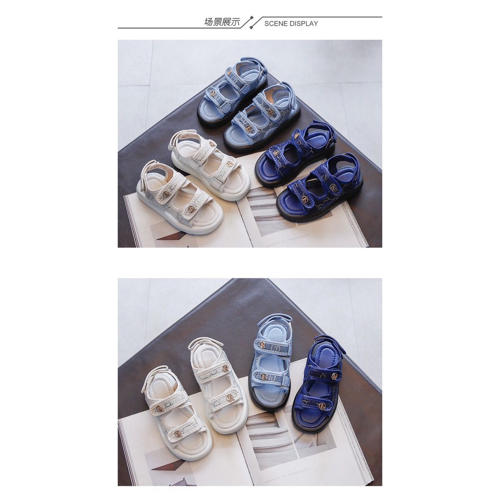(LOLI-JKT) SD-BC4 SANDAL IMPORT ANAK COWOK SLIP ON SIZE 21-36